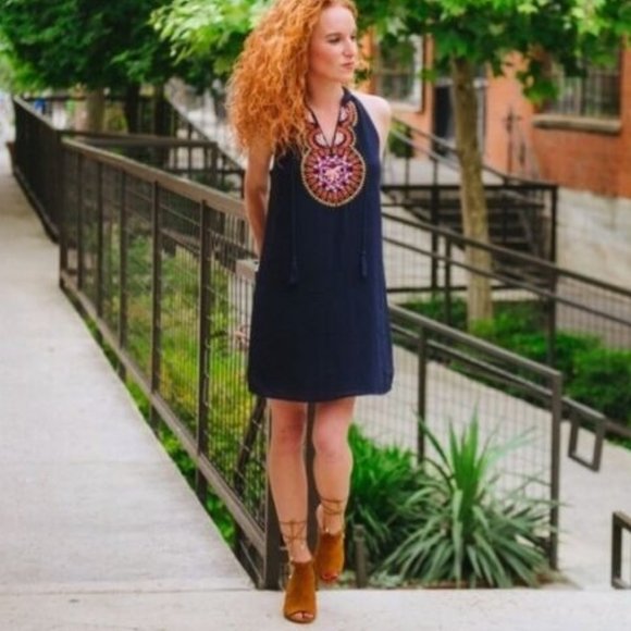 Stitch Fix THML Roonie Lined Boho Embroidered Dress - M - NWT - Picture 12 of 12